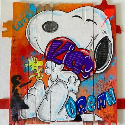 Peinture F4 Love par Molla Nathalie  | Tableau Pop-art Acrylique, Bois, Posca Icones Pop