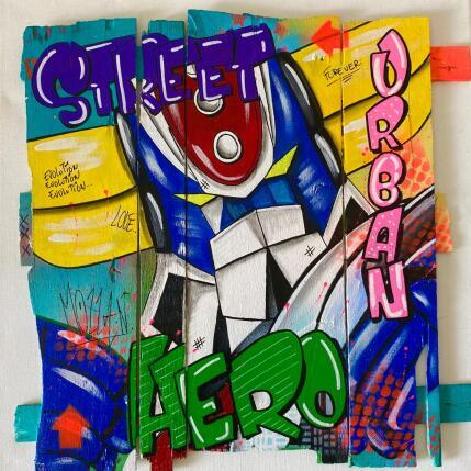 Peinture F4 HERO par Molla Nathalie  | Tableau Pop-art Acrylique, Bois, Posca Icones Pop
