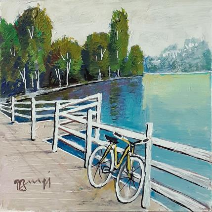 Peinture AR26 MOMENT DE REPOS par Burgi Roger | Tableau Figuratif Acrylique Marine, Nature, Paysages