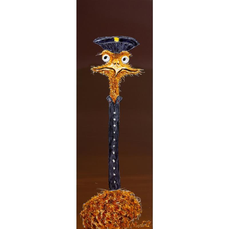 Peinture PILOTUS par Moogly | Tableau Art Singulier Acrylique, Pigments, Résine Animaux