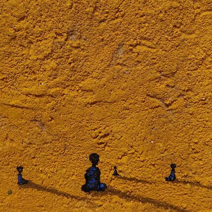 Peinture A498 par Lemonnier  | Tableau Matiérisme Acrylique, Zinc Paysages