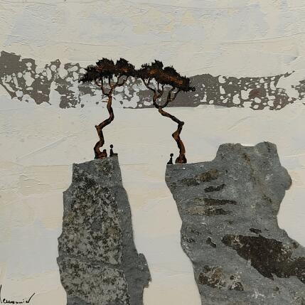 Peinture A526 par Lemonnier  | Tableau Matiérisme Acrylique, Zinc Paysages