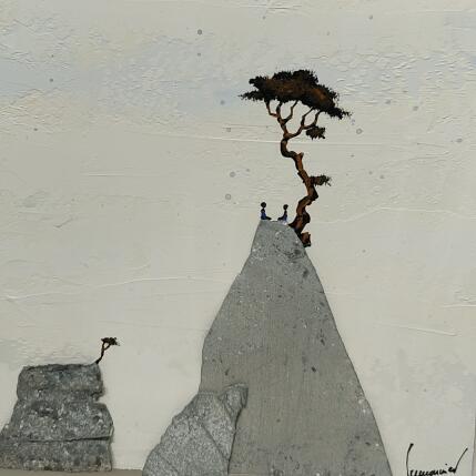 Peinture A529 par Lemonnier  | Tableau Matiérisme Acrylique, Zinc Paysages