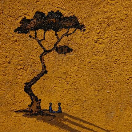 Gemälde A530 von Lemonnier  | Gemälde Materialismus Acryl, Zinc Landschaften, Pop-Ikonen