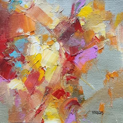 Peinture Colourful anf powerful par Virgis | Tableau Abstrait Huile Minimaliste