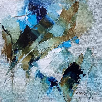 Peinture Freshness par Virgis | Tableau Abstrait Huile Minimaliste
