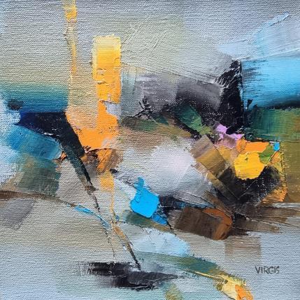 Peinture Moment's notice par Virgis | Tableau Abstrait Huile Minimaliste