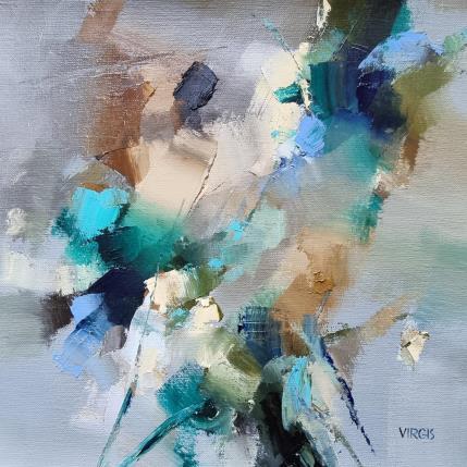 Peinture Forward to spring par Virgis | Tableau Abstrait Huile Minimaliste