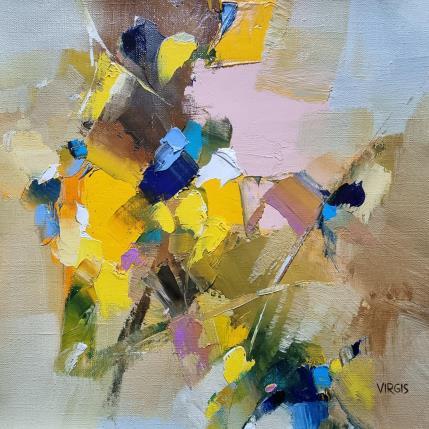 Peinture Good news par Virgis | Tableau Abstrait Huile Minimaliste