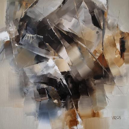 Peinture Forest rhythm par Virgis | Tableau Abstrait Huile Minimaliste