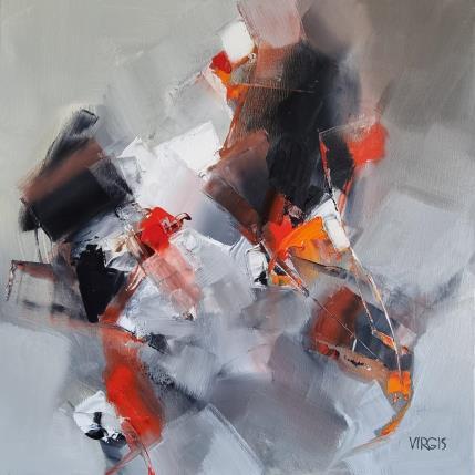 Peinture Sun and moon par Virgis | Tableau Abstrait Huile Minimaliste