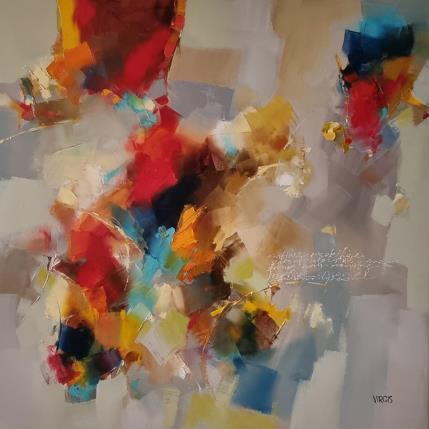 Peinture Sunny morning par Virgis | Tableau Abstrait Huile Minimaliste
