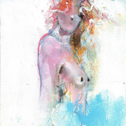 Peinture Fusion et lumière par Bergues Laurent | Tableau Figuratif Acrylique, Aquarelle, Fusain, Papier Nu