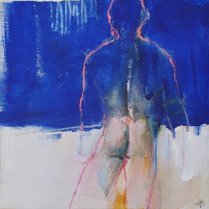 Peinture Silhouette en clair-obscur par Bergues Laurent | Tableau Figuratif Acrylique, Aquarelle, Encre, Fusain, Papier Nu