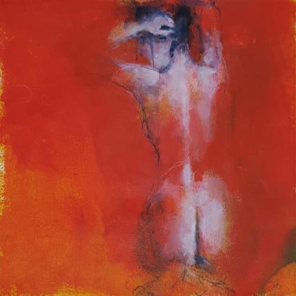 Peinture Élégance Intense par Bergues Laurent | Tableau Figuratif Acrylique, Aquarelle Nu