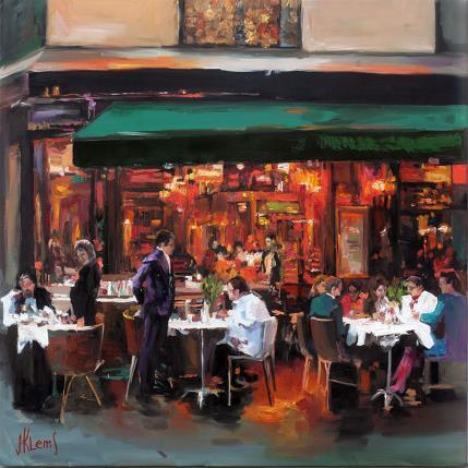 Peinture A Haven in Paris par Klemens Alexandr | Tableau Impressionnisme Architecture