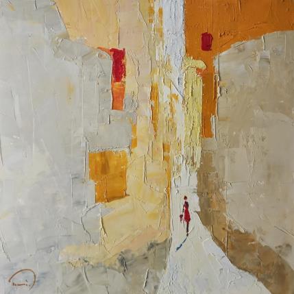 Peinture Lumière blanche par Tomàs | Tableau Abstrait Huile Scènes de vie, Société, Urbain