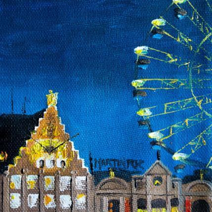 Peinture Plaza y Diversion par Rodriguez Rio Martin | Tableau Figuratif Huile Urbain