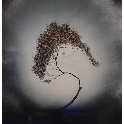 Peinture Golden tree par Rey Julien | Tableau Figuratif Feuille d'or