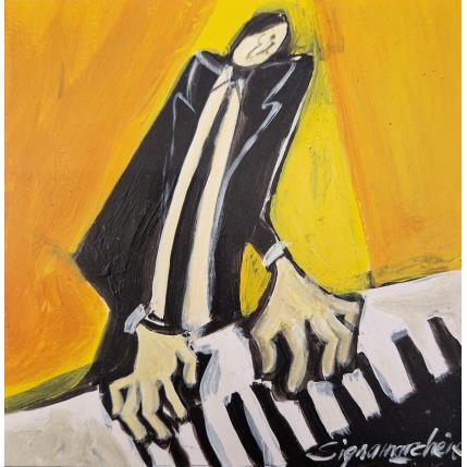 Peinture Blanches et noires par Signamarcheix Bernard | Tableau Art naïf Acrylique, Encre, Pastel