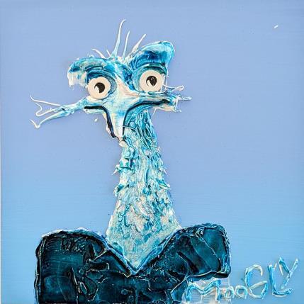 Peinture COLMATUS par Moogly | Tableau Art Singulier Acrylique, Pigments, Résine Animaux