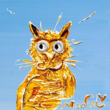 Peinture BONVIVUS par Moogly | Tableau Art Singulier Acrylique, Pigments, Résine Animaux