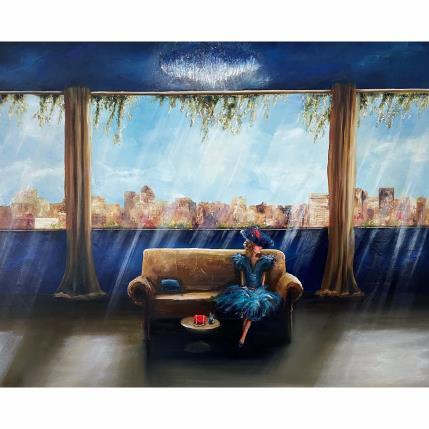 Peinture comme une fleur  par Vinnie | Tableau Figuratif Huile