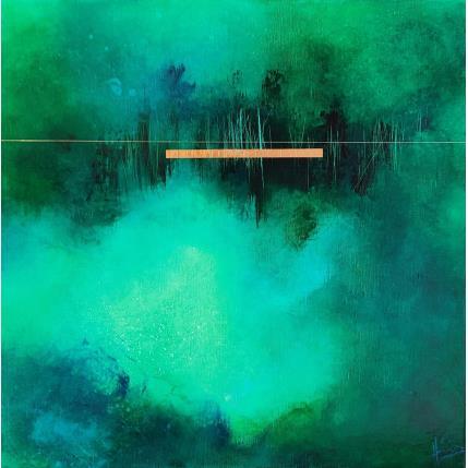 Peinture Abstraction 3415 par Hévin Christian | Tableau Abstrait Acrylique, Huile, Métal, Pastel Minimaliste