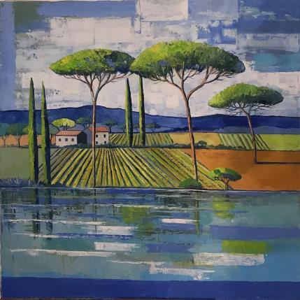 Peinture Lauragais par Manesenkow Tania | Tableau Figuratif Huile