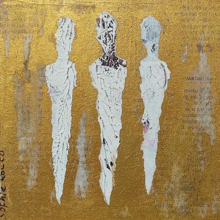 Peinture Emprunte par Rocco Sophie | Tableau Art Singulier Acrylique, Collage, Sable