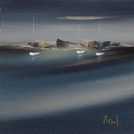 Gemälde Impression marine 75 von Roussel Marie-Ange et Fanny | Gemälde Figurativ Öl Marine, Minimalistisch