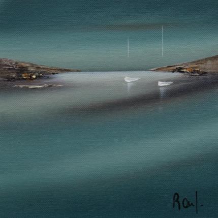 Gemälde Emotions marines 75 von Roussel Marie-Ange et Fanny | Gemälde Figurativ Öl Marine, Minimalistisch