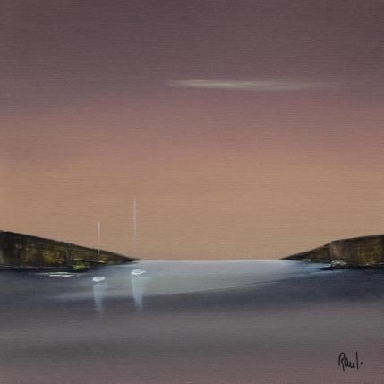 Gemälde Ambiance marine 75 von Roussel Marie-Ange et Fanny | Gemälde Figurativ Öl Marine, Minimalistisch, Pop-Ikonen