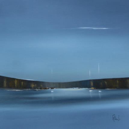 Gemälde Plénitude 75 von Roussel Marie-Ange et Fanny | Gemälde Figurativ Öl Marine, Minimalistisch