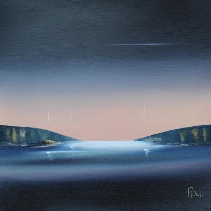 Peinture Emotions marines 75 par Roussel Marie-Ange et Fanny | Tableau Figuratif Huile Marine, Minimaliste