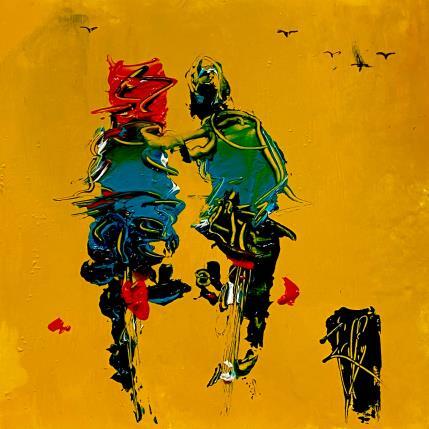 Painting Tout Contre by Raffin Christian | Painting Figurative Oil Life style