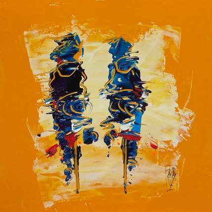 Painting Balade à deux by Raffin Christian | Painting Figurative Oil Life style