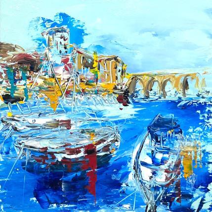Painting Le port by Raffin Christian | Painting Figurative Oil Marine