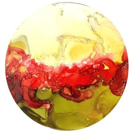 Painting Poésie florale 1685 by Depaire Silvia | Painting Abstract Acrylic Landscapes, Minimalist