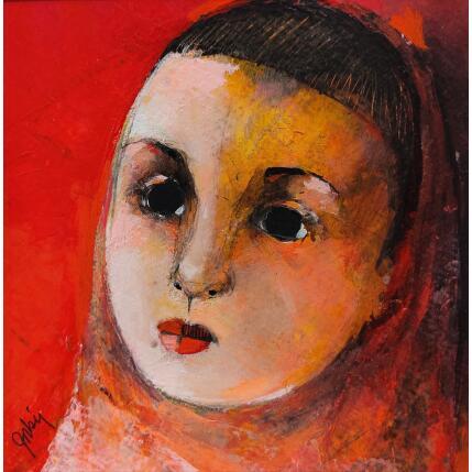 Peinture ST M5 par Abiy | Tableau Figuratif Collage, Huile Enfant, Portraits