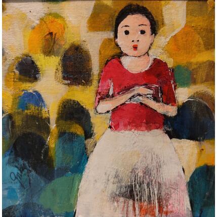 Peinture ST M8 par Abiy | Tableau Figuratif Collage, Huile Enfant, Scènes de vie