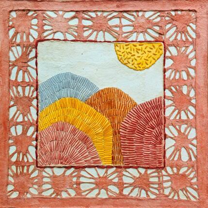 Peinture Mountains par Vazquez Laila | Tableau Figuratif Aquarelle, Textile Nature, Paysages