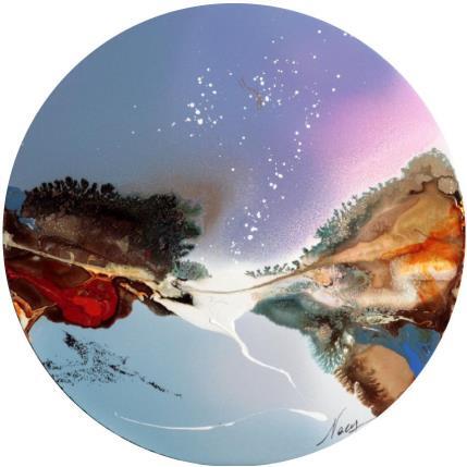 Peinture C3452 par Naen | Tableau Abstrait Acrylique, Encre