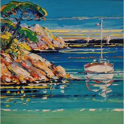 Painting Printemps arrive ! by Corbière Liisa | Painting Figurative Oil Landscapes, Pop icons