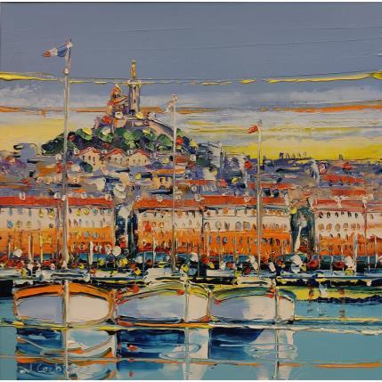 Painting La Bonne Mère veille by Corbière Liisa | Painting Figurative Oil Landscapes, Marine