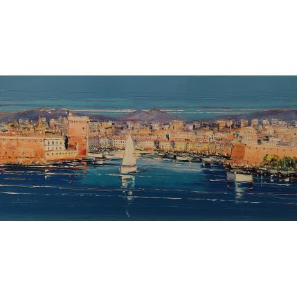 Painting Belle matinée à Marseille by Corbière Liisa | Painting Figurative Oil Landscapes