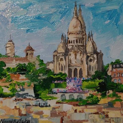 Peinture Sacré Coeur par Novokhatska Olga | Tableau Figuratif Acrylique, Huile Urbain