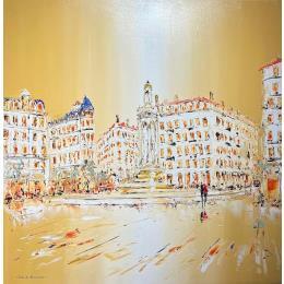 Pintura Une toute petite pluie por Rousseau Patrick | Pintura Figurative Oil Urban