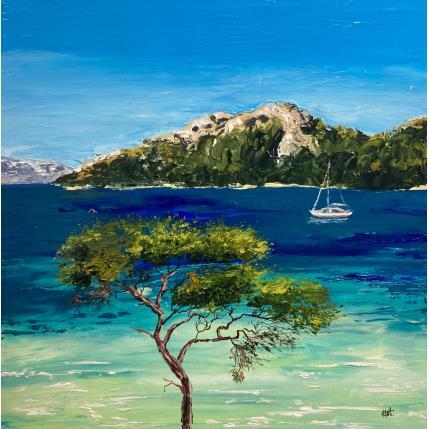 Peinture Beauté des îles d'or par Rey Ewa | Tableau Figuratif Acrylique Paysages