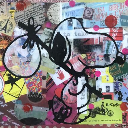Peinture Snoopy solo par Kikayou | Tableau Pop-art Acrylique, Collage, Graffiti Icones Pop